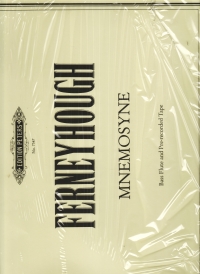 Ferneyhough Mnemosyne Bass Flute & Tape Sheet Music Songbook
