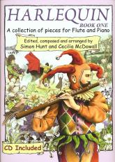 Harlequin Book 1 Hunt/mcdowall Flute & Pf Bk & Cd Sheet Music Songbook