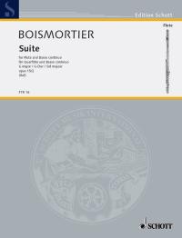Boismortier Suite G Op35/2 Flute & Piano Sheet Music Songbook