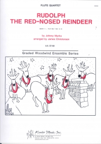 Rudolph The Red Nose Reindeer Flute Quartet Marks Sheet Music Songbook