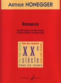 Honegger Romance Gmin Flute & Piano Sheet Music Songbook