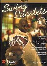 Swing Quartets Flute Lochs Book & Cd Sheet Music Songbook