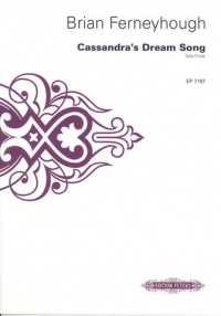 Ferneyhough Cassandras Dream Song Flute Solo Sheet Music Songbook