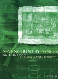 Bennett Seven Country Dances Flute & Piano Sheet Music Songbook