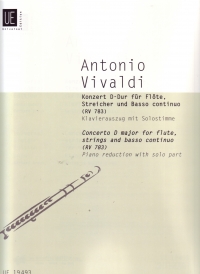 Vivaldi Concerto No 3 D Rv783 Flute & Piano Sheet Music Songbook