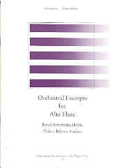 Orchestral Excerpts For Alto Flute Sheet Music Songbook