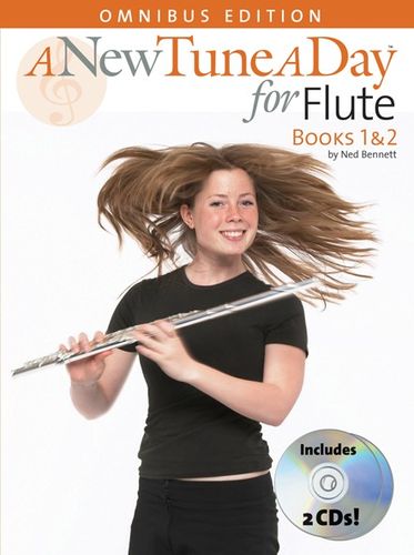 New Tune A Day Flute Books 1 & 2 + Cds Sheet Music Songbook