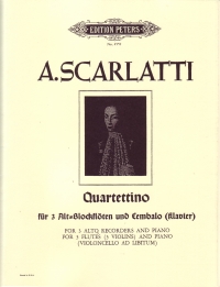 Scarlatti Quartettino In F 4 Flutes Sheet Music Songbook