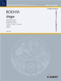Boehm Elegie As-dur Op47 Flute & Piano Sheet Music Songbook