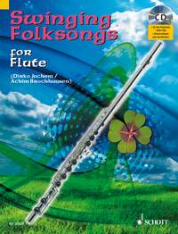 Swinging Folksongs Flute Book & Cd Sheet Music Songbook