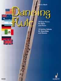 Both Dancing Flute 10 Easy Pieces Flute & Piano Sheet Music Songbook