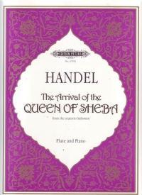 Handel The Arrival Of The Queen Of Sheba Flute&pf Sheet Music Songbook