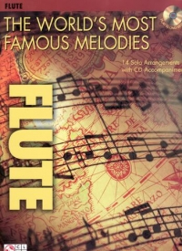 Worlds Most Famous Melodies Flute Book & Cd Sheet Music Songbook