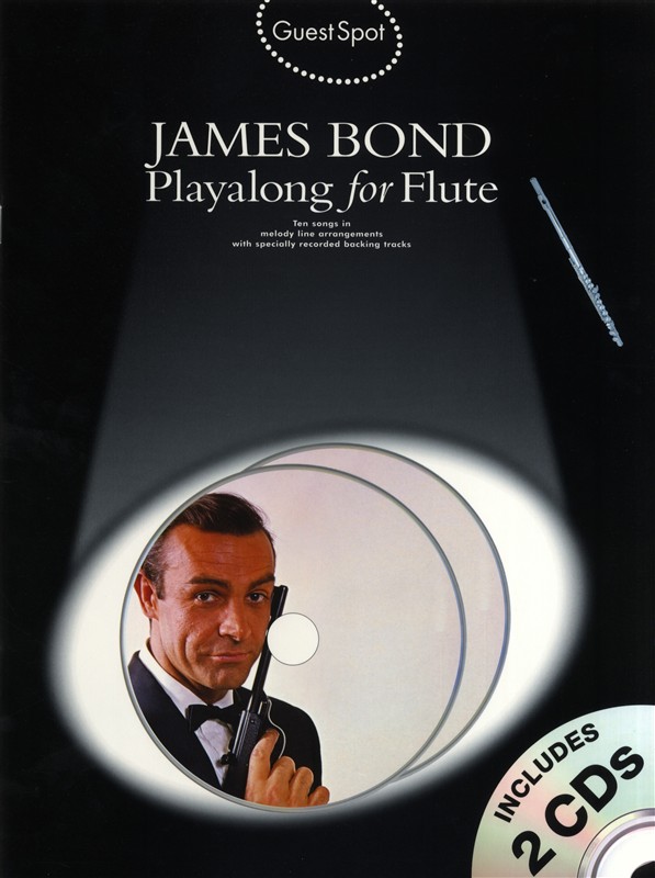 Guest Spot James Bond Flute Book & Cds Sheet Music Songbook