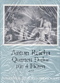 Reicha Quartets Op 12 4 Flutes Sheet Music Songbook
