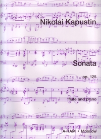 Kapustin Sonata Op125 Flute & Piano Sheet Music Songbook