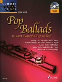 Pop Ballads Book & Audio Schott Flute Lounge Sheet Music Songbook