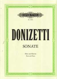 Donizetti Sonata C Major Flute & Piano Sheet Music Songbook
