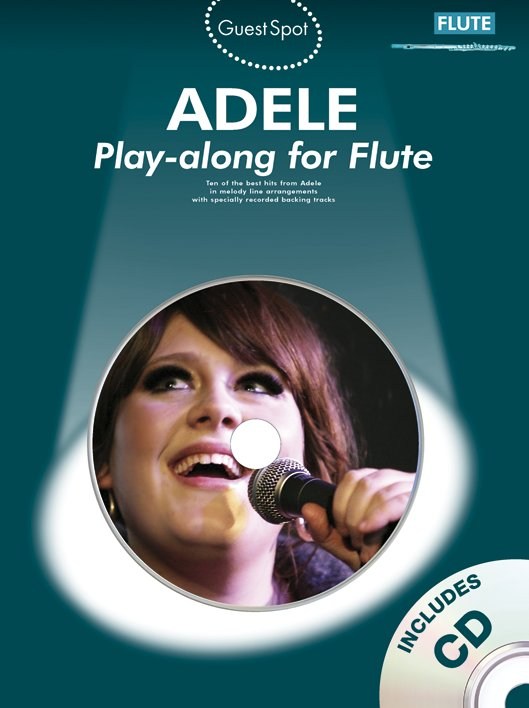 Guest Spot Adele Flute Book & Cd Sheet Music Songbook