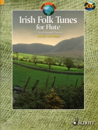 Irish Folk Tunes For Flute Book & Cd Sheet Music Songbook