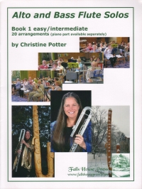 Alto & Bass Flute Solos Book 1 Potter Easy/interm Sheet Music Songbook
