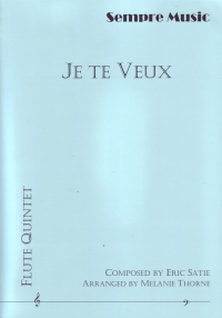 Satie Je Te Veux 5 Flutes Sheet Music Songbook
