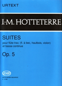 Hotteterre Suites Pour Flute Traverse Op 5  Fl/pf Sheet Music Songbook
