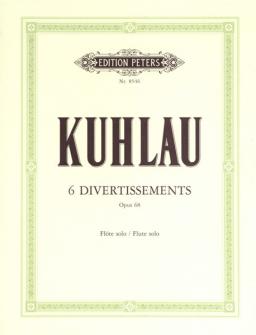 Kuhlau 6 Divertissements Op68 Flute Sheet Music Songbook
