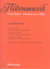 Boccherini Concerto Dmaj Op27 Flute & Piano Sheet Music Songbook