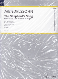 Mendelssohn Shepherds Song Mwv R 24 Tours Flute Sheet Music Songbook