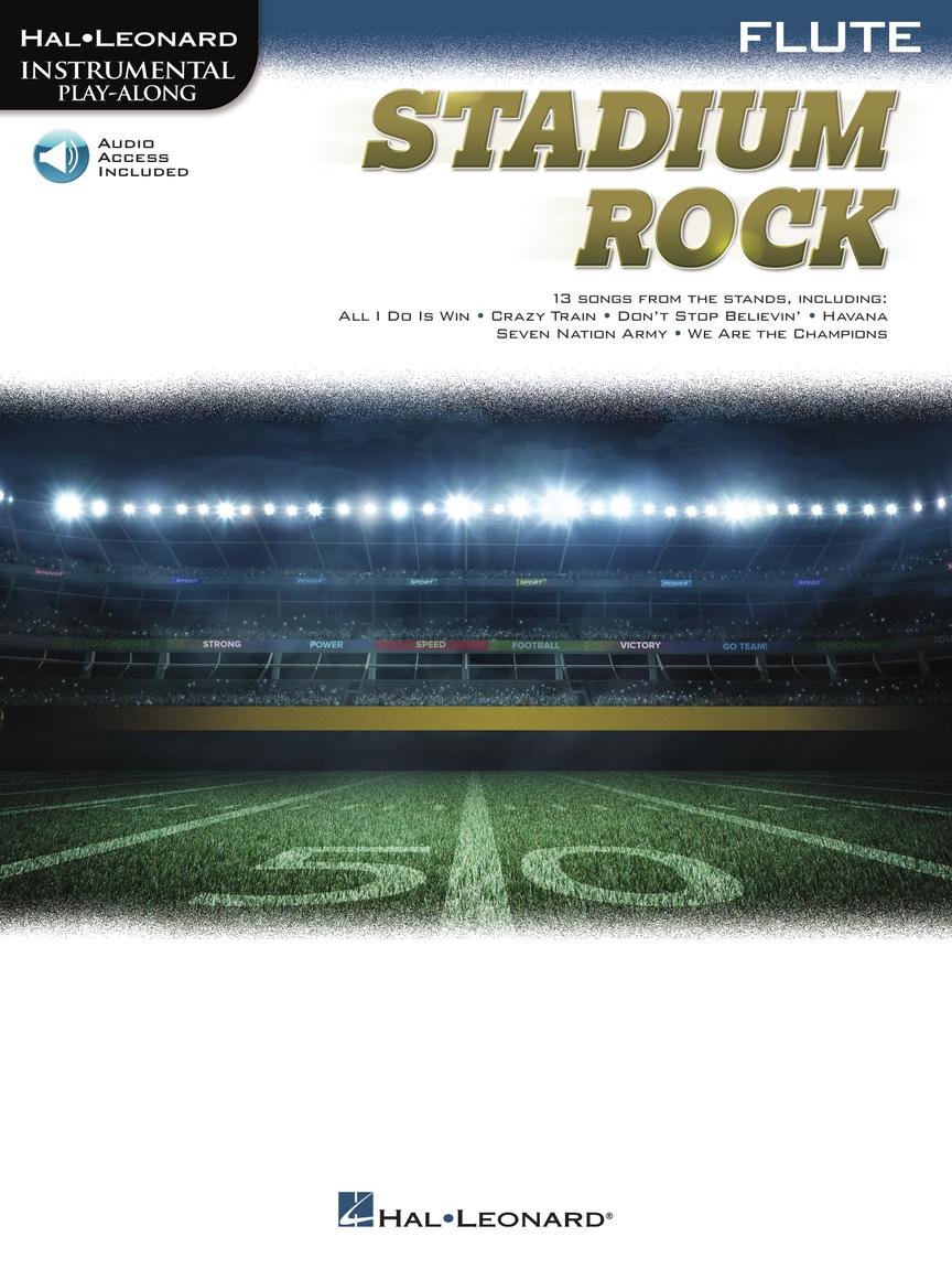 Stadium Rock For Flute Book + Online Sheet Music Songbook