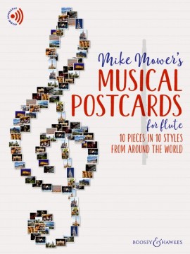 Musical Postcards Mower Flute + Online Sheet Music Songbook