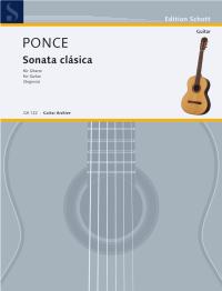Ponce Sonata Classica Hommage A Sor Segovia Guitar Sheet Music Songbook