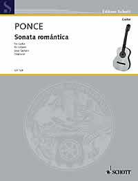 Ponce Sonata Romantica Guitar Sheet Music Songbook