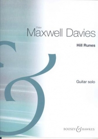 Maxwell Davies Hill Runes (1981) Guitar Solo Sheet Music Songbook