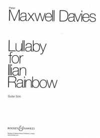 Maxwell Davies Lullaby For Illian Rainbow (1972) Sheet Music Songbook