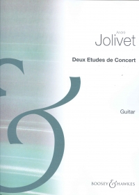 Jolivet Deux Etudes De Concert Guitar Sheet Music Songbook
