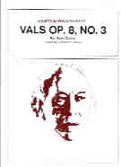 Barrios Mangore Vals Op8 No 3 Guitar Sheet Music Songbook
