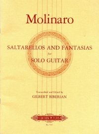 Molinaro Saltarellos & Fantasias Guitar Sheet Music Songbook