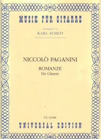 Paganini Romanze Guitar Sheet Music Songbook