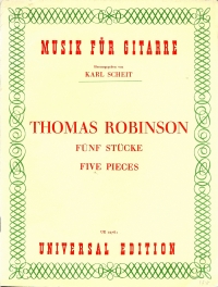 Robinson Five Pieces Guitar Sheet Music Songbook