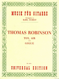 Robinson Toy Air Gigue Guitar Sheet Music Songbook