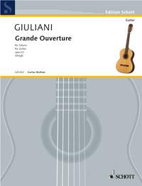 Giuliani Grande Overture Op 61 (ed Stingl) Guitar Sheet Music Songbook