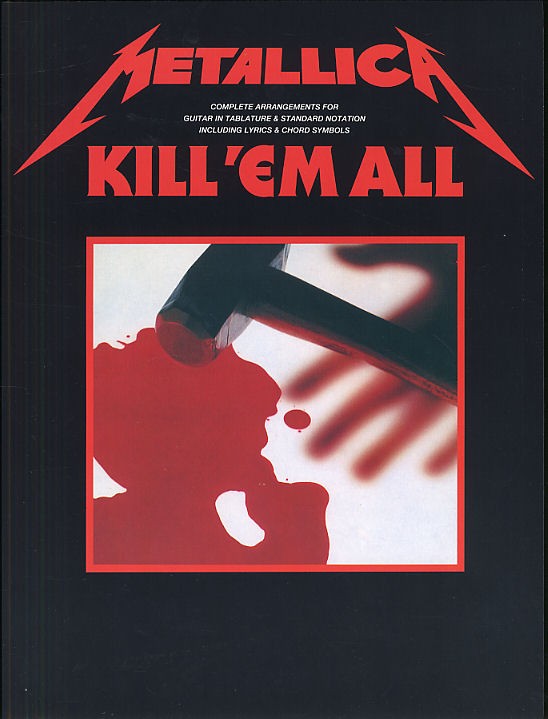 Metallica Kill Em All Guitar Tab Sheet Music Songbook