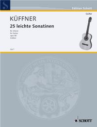 Kuffner Sonatinas (25 Easy) Op 80 Guitar Sheet Music Songbook
