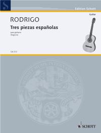 Rodrigo 3 Spanish Pieces Guitar Sheet Music Songbook