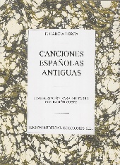 Garcia Lorca Canciones Espanolas Antiguas Cueto Sheet Music Songbook