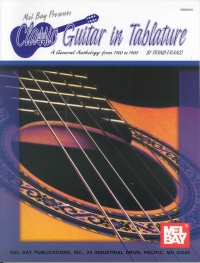 Classic Guitar In Tablature Vol 1 1500-1900 Sheet Music Songbook