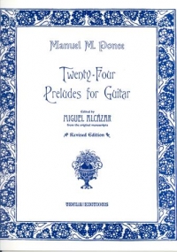 Ponce Preludes (24) Alcazar Guitar Sheet Music Songbook