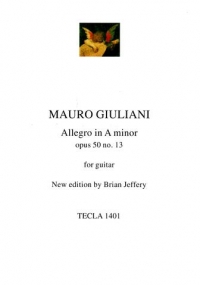 Giuliani Allegro Op50 No 13 Amin Guitar Sheet Music Songbook